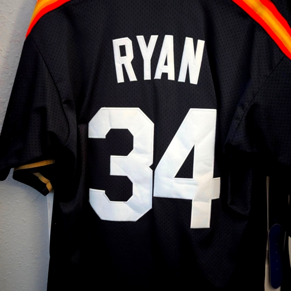 Nolan Ryan #34 Cooper's Town vintage Houston Astros jersey Michell and Ness